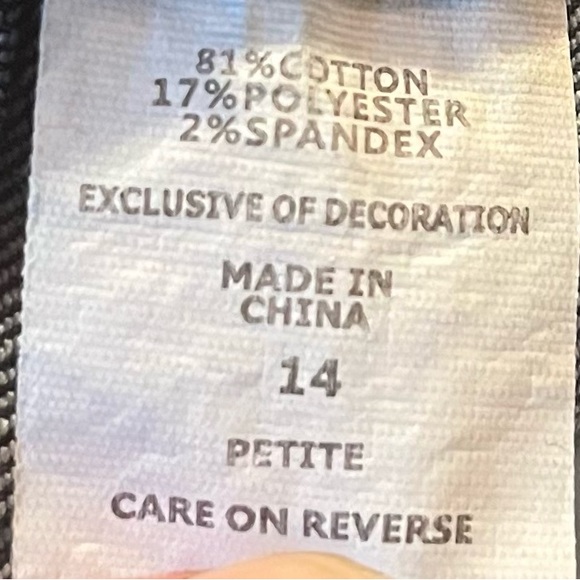 NY & Co  size 14 petite dark wash boot cut jeans - Picture 6 of 6